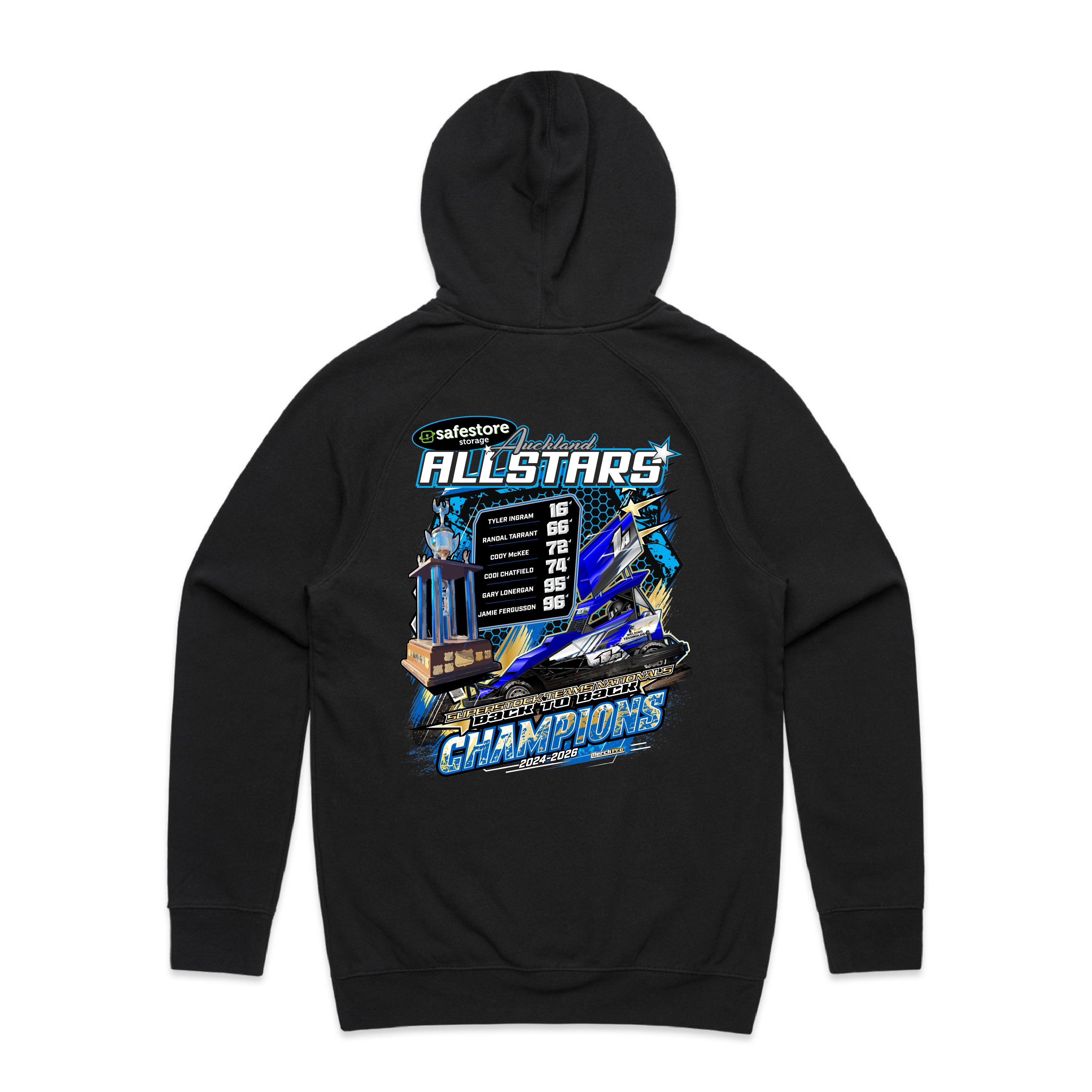 Auckland Allstars Back To Back Hoodie